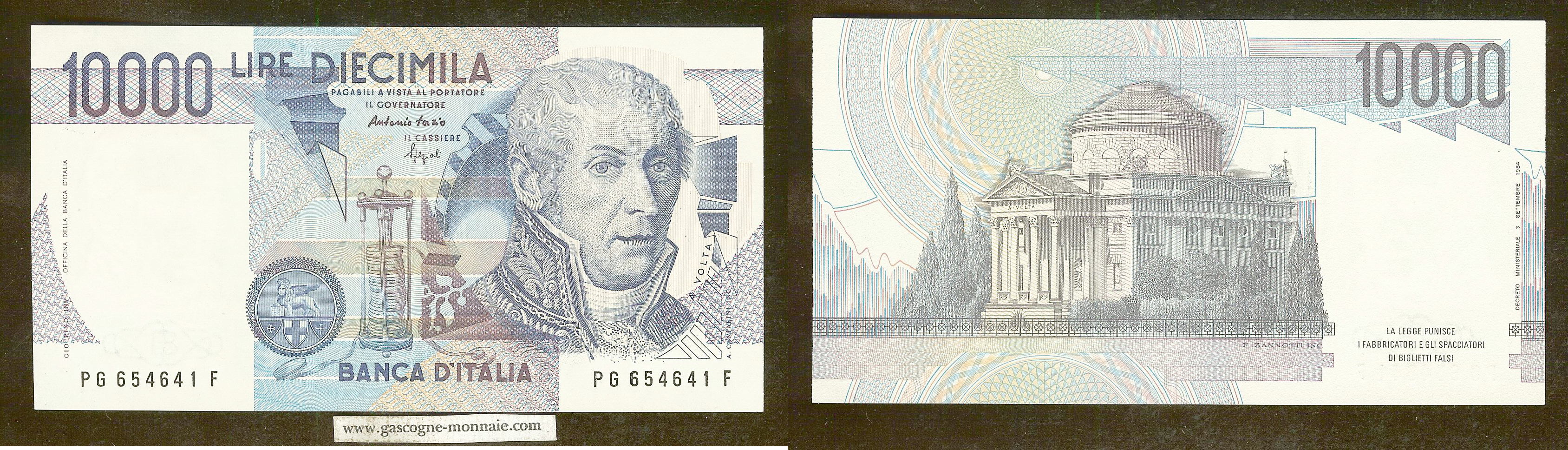 Italy 10,000 lira 1984 New